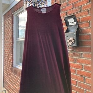 NWT Studio Ease Sleeveless Velour Ruby Red Maxi-Dress with Embroidered Jacket